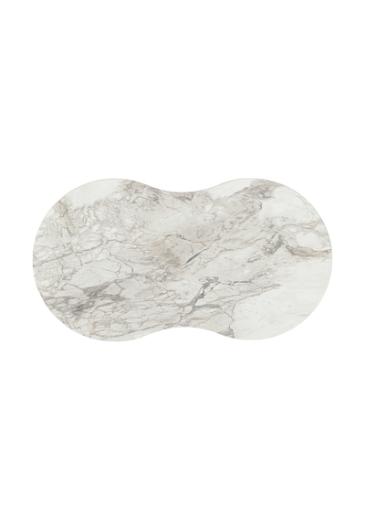 Vovvahome Moon Mdf Ahşap Orta Sehpa - Beyaz Mermer