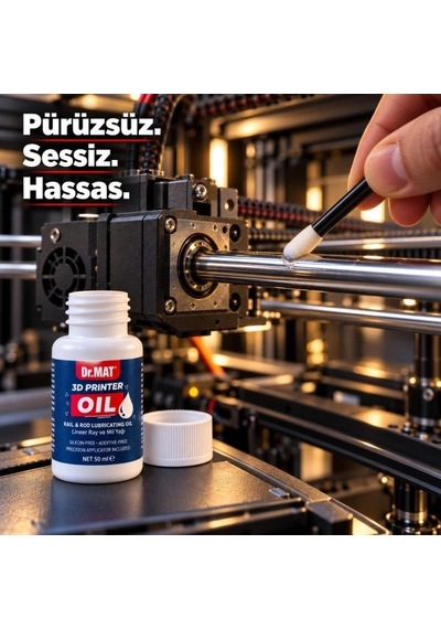 Dr.mat 3d Yazıcı Yağı 50 Ml 3d Yazıcı X Ve Y Lineer Ray, Mil Bakım Yağı