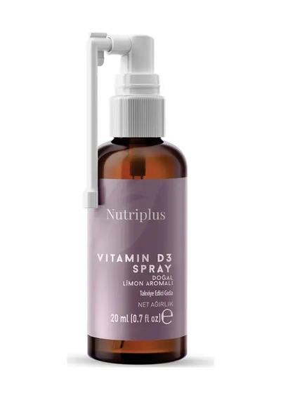 Nutriplus Vitamin D3 Sprey Limon Aromalı 20 Ml
