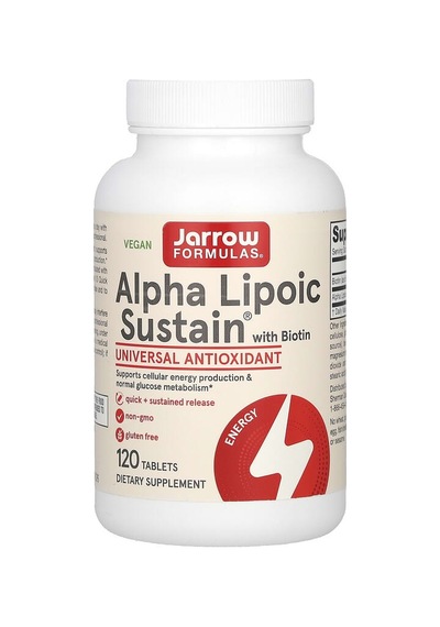 Jarrow Formulas, Alpha Lipoic Sustain With Biotin, 120 Tablets
