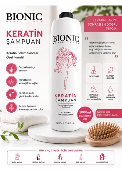 Bionic Magic Keratin Sampuan 1000 Ml X2