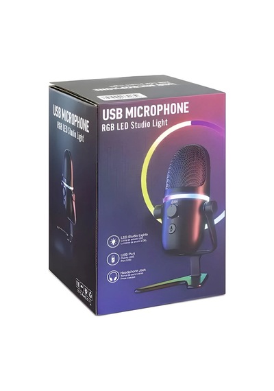 Voıcepro R24 Rgb Usb Stüdyo Mikrofonu 192khz / 24bit Çift Yönlü Cardioid & Omnidirectional