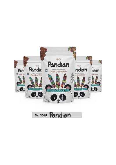 5'li Pandian Organik Çocuk Çikolatası 36 Gr 36 G