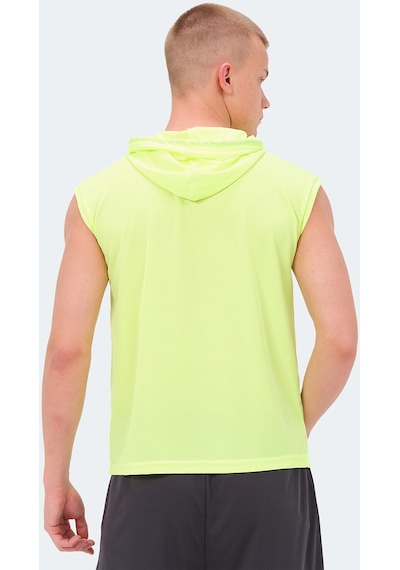 Slazenger RAG Erkek Kolsuz Neon Sarı Tişört