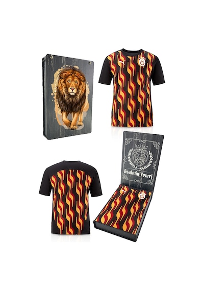 Galatasaray Lisanslı Sıfır Yaka Siyah Antrenman T-shirt Gs Aslan Baskılı Hediyelik Ahşap Kutulu Kırmızı - Beyaz Galatasaray Lisanslı Sıfır Yaka Siyah Antrenman T-shirt Gs Aslan Baskılı Hediyelik Ahşap Kutulu Kırmızı - Beyaz