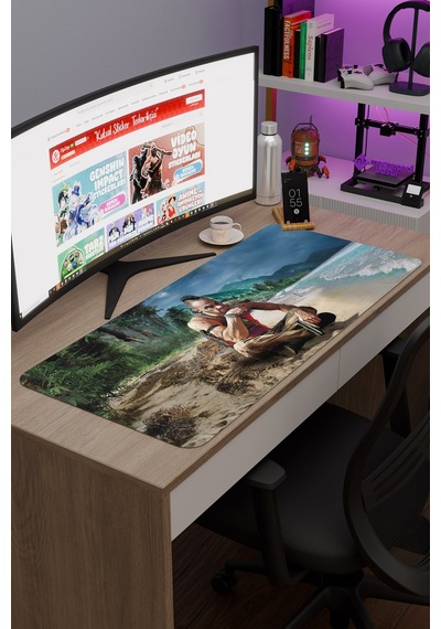 Far Cry Kaymaz Dikişli Kauçuk Oyuncu Mousepad V3 - 90x40 Xxl Gaming Mouse Pad Fare Altlığı