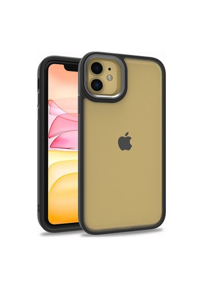 Apple Uyumlu iPhone 12 Kılıf Zore Flora Kapak Siyah