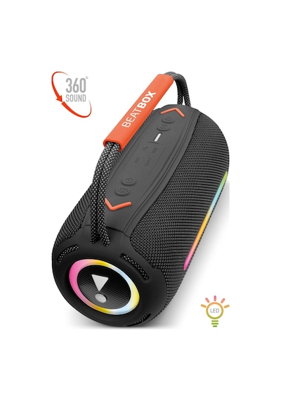 Powerway Beatbox Led Işıklı USB SD Aux FM Radyo Bluetooh Hoparlör