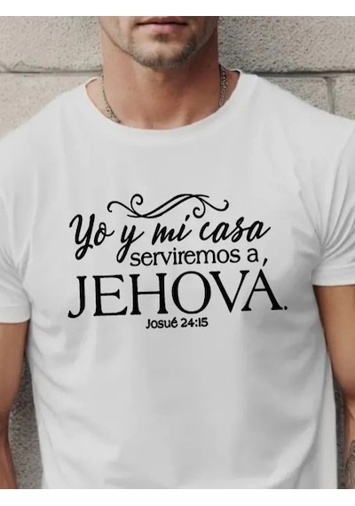 Zennamoda Erkek Jehova Baskılı Süprem T-shirt Beyaz