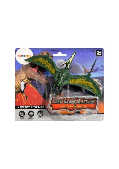 Ws5305 Kafa Ve Eklem Yerleri Hareket Ettirilebilir Pteranodon Dinazor Figürü Koyu Kahverengi