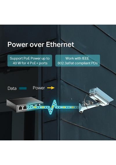 TP-LINK 5-port FULL POE 40W TL-SG1005LP GIGA  IT SWITCH
