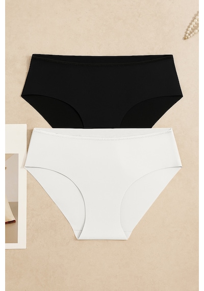 2 Li Lazer Kesim Dikişsiz Basic Iz Yapmaz Külot Ko5500lzr-1 Siyah