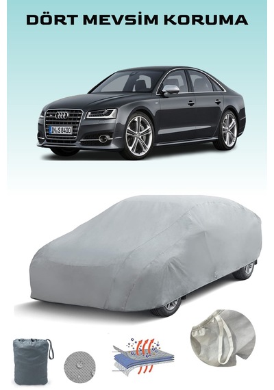 Audı A8 D4 2013 - 2017 Araba Brandası Oto Branda Gri
