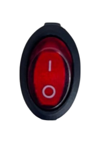 Oval On-off Işıklı Anahtar 3 Pin Switch 10 Adet