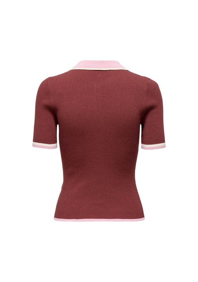 Only Onlmeddı Knitted Kırmızı Kadın T-shirt 15363165 Kırmızı