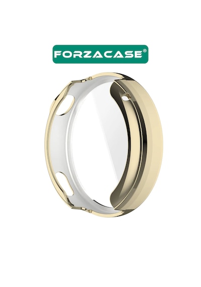Forzacase Huawei Watch Gt6 41mm İle Uyumlu Önü Kapalı Ekran Korumalı Silikon Kılıf - Fc010 Rose Gold