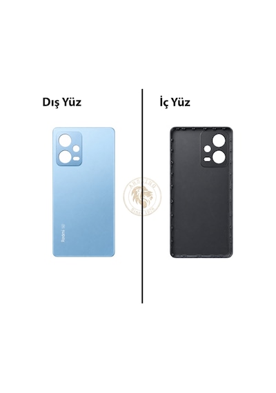 Xiaomi Redmi Note 12 Pro 4g Yıldız Mavisi Arka Pil Kapağı Batarya Kapağı Lazer Kesim Back Cover Çok Renkli