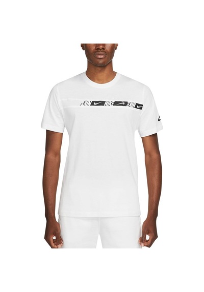 Nike M Nsw Repeat Ss Top Erkek Beyaz T-Shirt - Dm4675-100 Beyaz