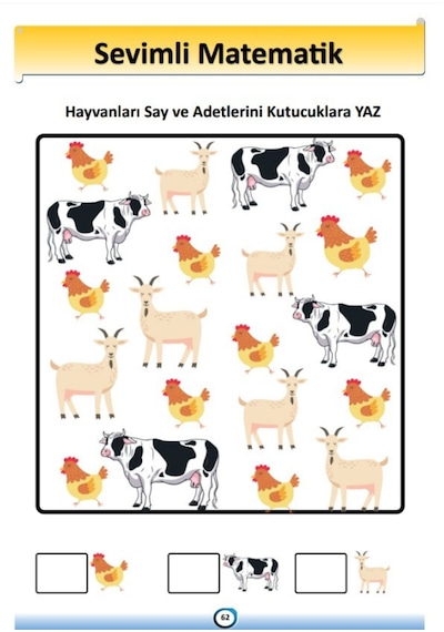 Okul Öncesi Ve Birinci Sınıflar Sevimli Matematik Kitap Seti