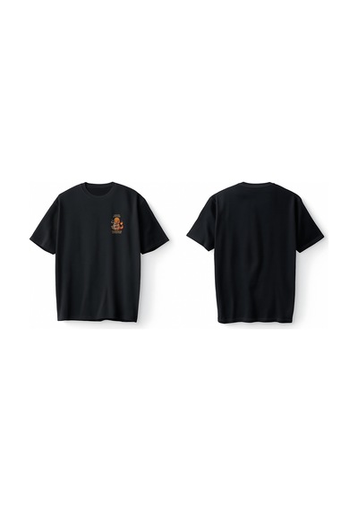 Bumeta Pokemon Charizard Çalizart Used Hot Coffee Oversize Unisex Tişört T-shirt Siyah
