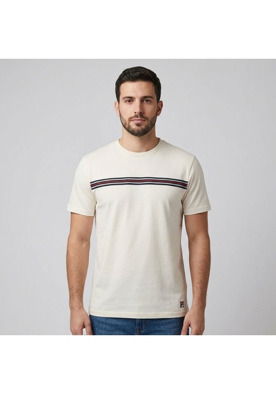 Beyaz Fila Erkek Günlük T-shirt Diecimo Fam1189.10010