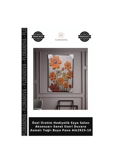 Özel Üretim Hediyelik Eşya Salon Aksesuarı Sanat Eseri Duvara Asmalı Yağlı Boya Pano Alk2925-10