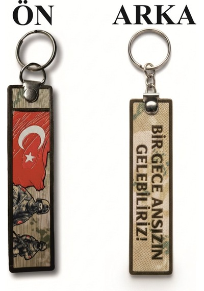 Tpu Çift Taraflı Anahtarlık - Bir Gece Ansızın Gelebiliriz Çok Renkli