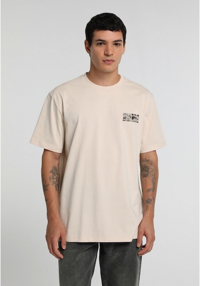 Colin's Colins Relaxed Fit Yuvarlak Yaka Düz Erkek Taş Kısa Kol Tişört Cl1080492 Q1.v2 Stn