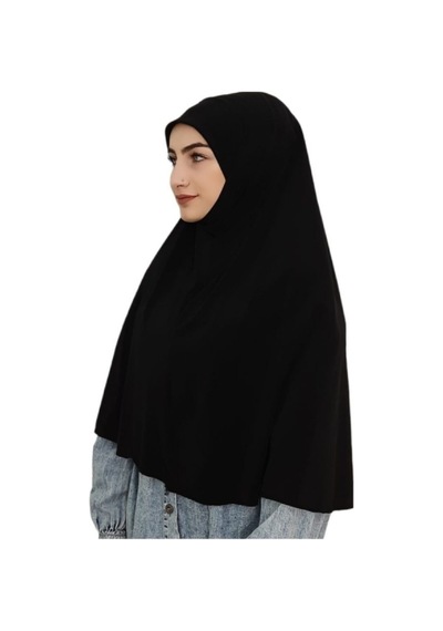 Moda Mevsimi Pratik Sandy Hazır Eşarp Namaz Örtüsü Siyah
