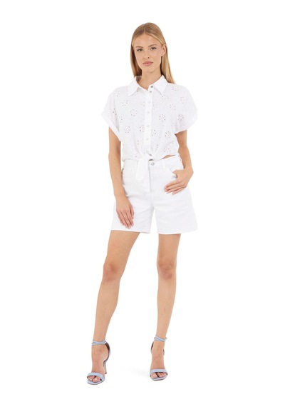 Guess New Ss Brigitte Kadın Slim Fit Gömlek G011