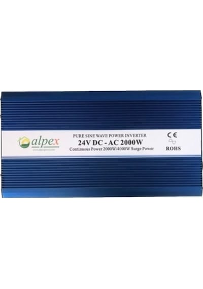 2000 Watt 24V Tam Sinüs İnverter Alpex