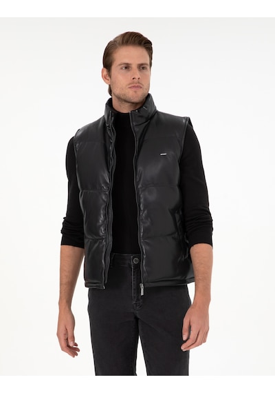 Pierre Cardin Erkek Siyah Deri Mont-kaban 50300553-001 Siyah