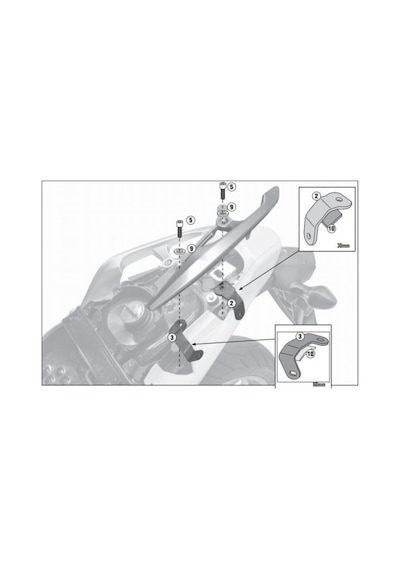 Arka Çanta Taşıyıcı 1109Fz Honda Integra 700 12-13