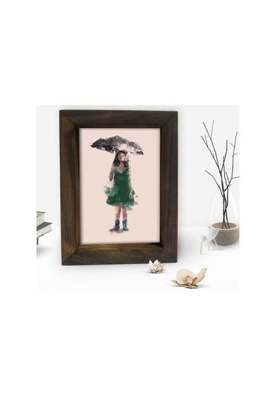 Bk Gift Dekoratif Doğal Masif Ahşap Çerçeve 15X20Cm-21