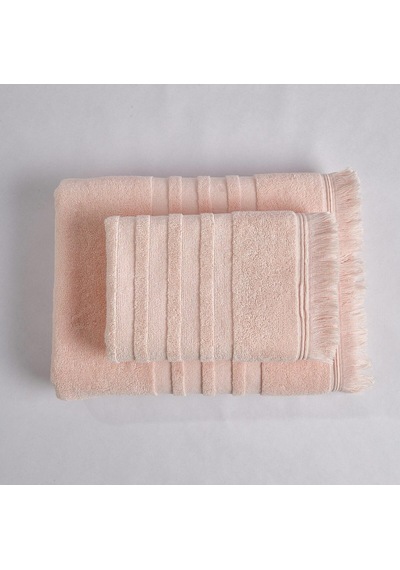Senza Saçaklı Pamuk Banyo Havlusu Pembe 90x150 Cm Çok Renkli
