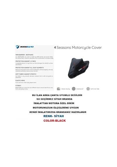 Yamaha İle Uyumlu Mt-25 Abs Motosiklet Brandası,branda,örtü-siyah