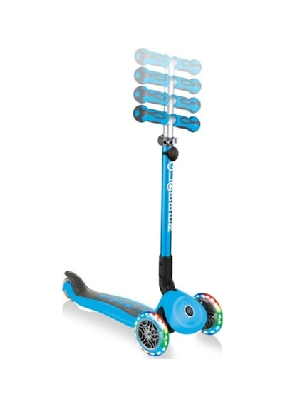 Globber Go Up Deluxe Işıklı Teker Çocuk Scooter Mavi