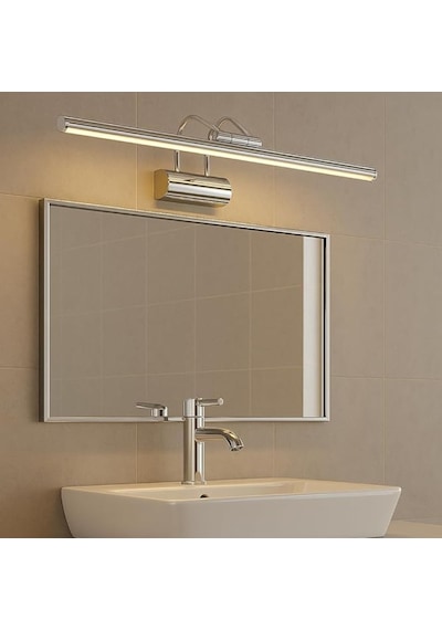 Sarjlı Led Flüt Resim Aplik 6w 3200k Gün Işığı 35cm Duvar Tipi Ayna/tablo Üstü Dekoratif Işık Ip20 Iç Mekan Kullanım Krom