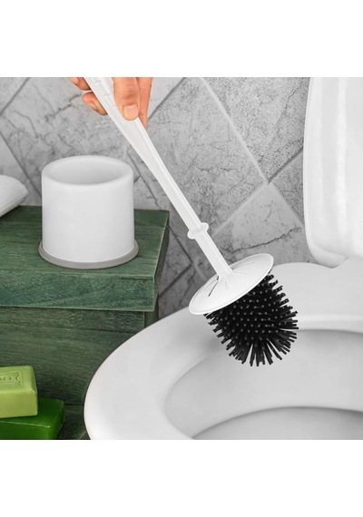 Antibakteriyel Yumuşak Tuvalet Temizleme Fırçası Silikon Uçlu Klozet Fırçası Wc Fırçası Silikon Uçlu Fırça Çok Renkli