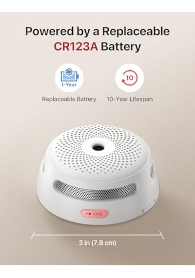Pilli Akıllı Duman Dedektörü Yangın Alarmı Wi-fi Duman Dedektörü Gerçek Zamanlı Uygulama Bildirimleri Xs01-wx