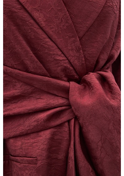 Sateen Freya Ceket - Bordo-137137 Bordo