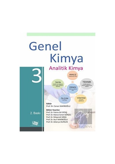 Anı Yayıncılık - Genel Kimya 3 Analitik Kimya