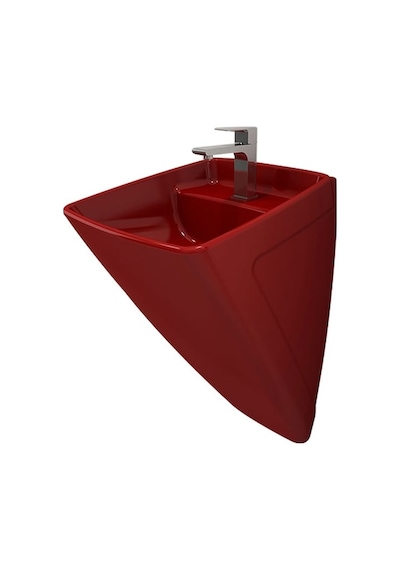 Bocchi Firenze Kırmızı Monoblok Lavabo