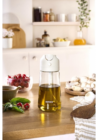 Karaca Flowy Airfry Cam Sprey Yağdanlık 450 Ml Şeffaf
