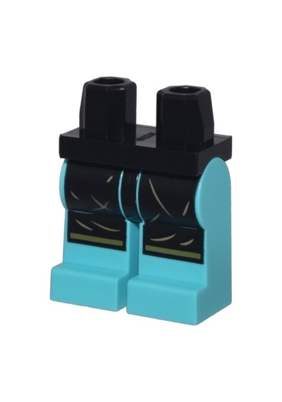 Minifigür Parçaları: Legs Decorated, Bacak, Ayak: 970c156pb05