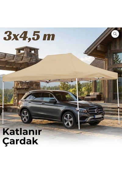 Missidea 3 4,5 Makaslı Katlanır Çardak Krem