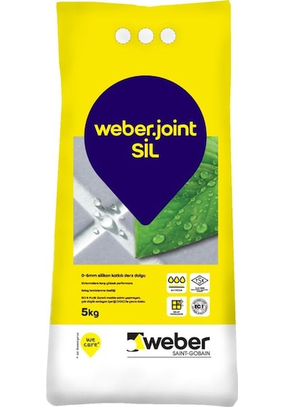 Weberjoint Sil Silikon Katkılı Derz Dolgu 5 KG Siyah