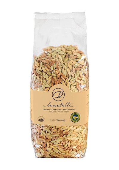 Bonatelli Organik 3 Bakliyatlı Arpa Şehriye  500 G