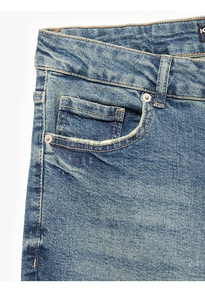 Koton Normal Bel Skinny Fit Jean Pantolon - Michael Jean Orta İndigo 6wam40104nd İndigo
