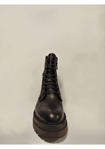 Castle Black Yldz-26254-1 Kahverengi Hakiki Deri Kadın Bot Kahverengi